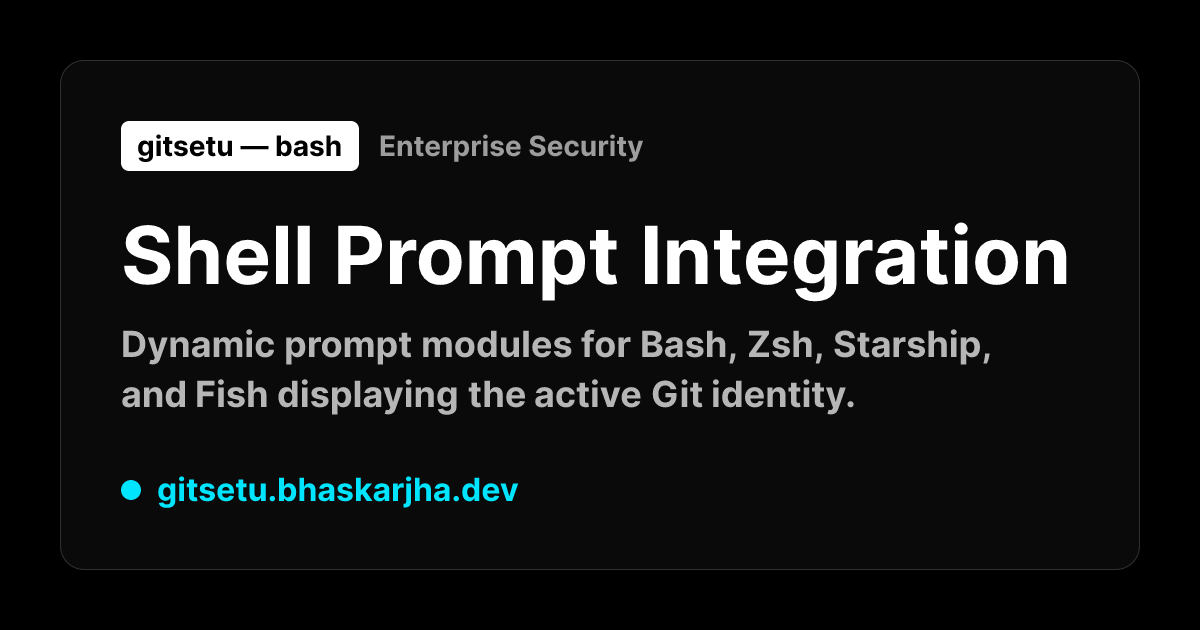 Shell Prompt Integration | GitSetu Docs
